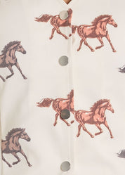 8091 Rock & Roll Ladies Horse Print Vest